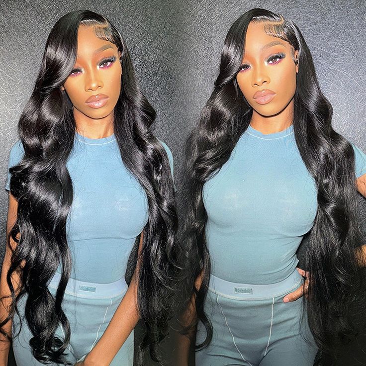 Body Wave 13x6 HD Lace Frontal Wigs Transparent Lace Frontal Human Hair Wigs Pre plucked Body Wave Human Hair Wigs For Women